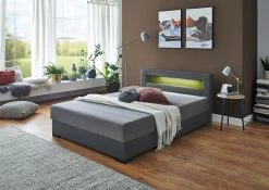 Relita Boxbett MINA Mit LED & USB, Polsterbett Grau 140 X 200 Cm -Paulmann Store XB45124129 B140 4 1280x1280