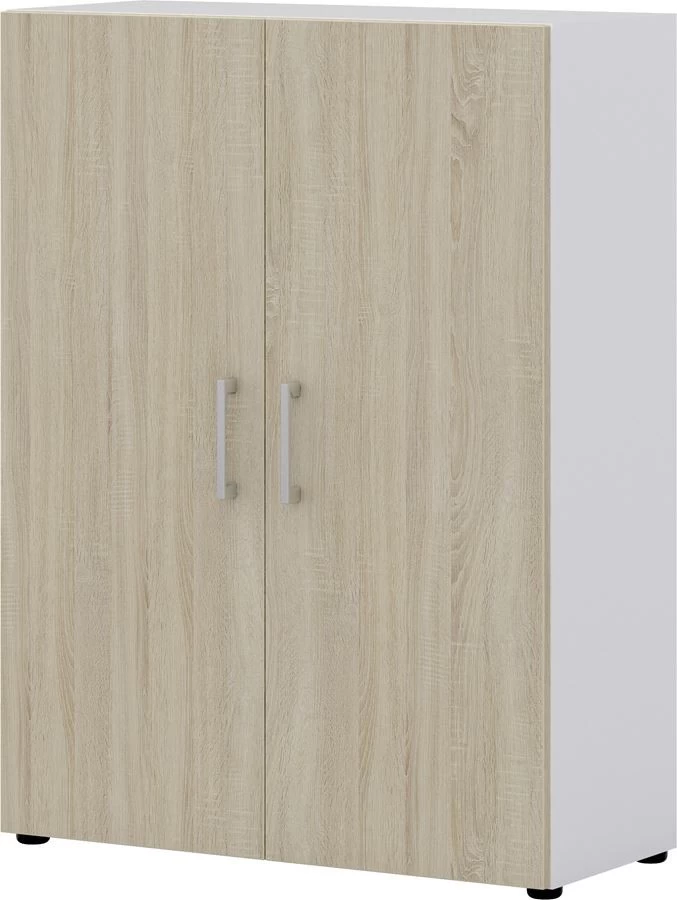 Aktenschrank Direct Korpus Weiß Front Sonoma Eiche 3 Ordnerhöhen 2 Türen 3 Aktenschrank Direct Korpus Weiß Front Sonoma Eiche 3 Ordnerhöhen 2 Türen