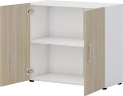 Aktenschrank Direct Weiß Front Sonoma Eiche 2 Ordnerhöhen 2 Türen -Paulmann Store aktenschrank direct weib front sonoma eiche 2 ordnerhohen 2 11983 SO2E 1280x1280