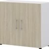 Aktenschrank Direct Weiß Front Sonoma Eiche 2 Ordnerhöhen 2 Türen