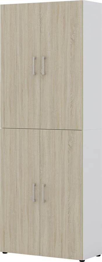 Aktenschrank Direct Weiß Front Sonoma Eiche 6 Ordnerhöhen 4 Türig 3 Aktenschrank Direct Weiß Front Sonoma Eiche 6 Ordnerhöhen 4 Türig