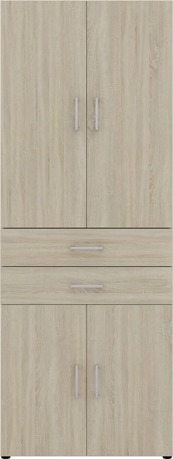 Aktenschrank Direct Weiß Front Sonoma Eiche 6 Ordnerhöhen 4 Türig 2 SK 5 Aktenschrank Direct Weiß Front Sonoma Eiche 6 Ordnerhöhen 4 Türig 2 SK – Bild 3