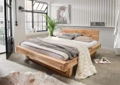 Livingruhm Balkenbett Kolding 3 Massivholzbett Eiche Geölt