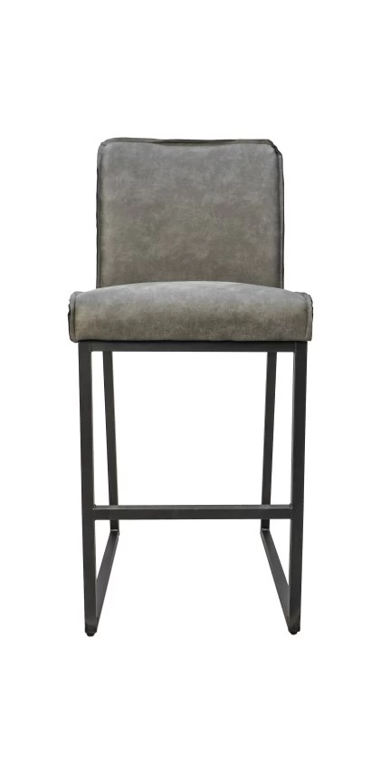 Barhocker Kansas - Stier Leder Grau Von HenkSchram 3 Barhocker Kansas - Stier Leder Grau Von HenkSchram