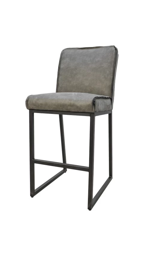 Barhocker Kansas - Stier Leder Grau Von HenkSchram 4 Barhocker Kansas - Stier Leder Grau Von HenkSchram – Bild 2