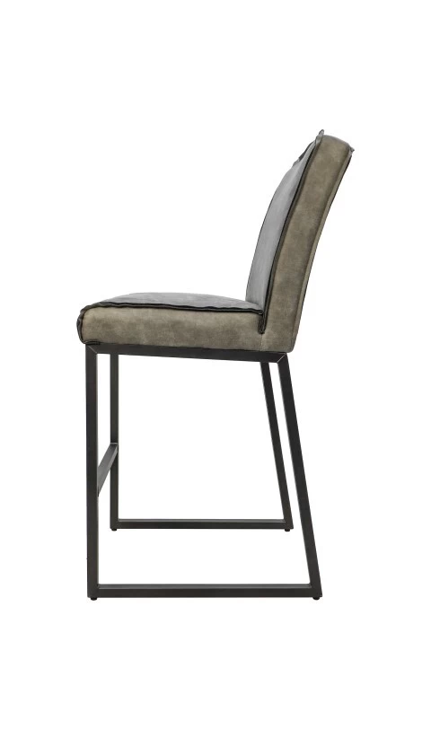 Barhocker Kansas - Stier Leder Grau Von HenkSchram 5 Barhocker Kansas - Stier Leder Grau Von HenkSchram – Bild 3