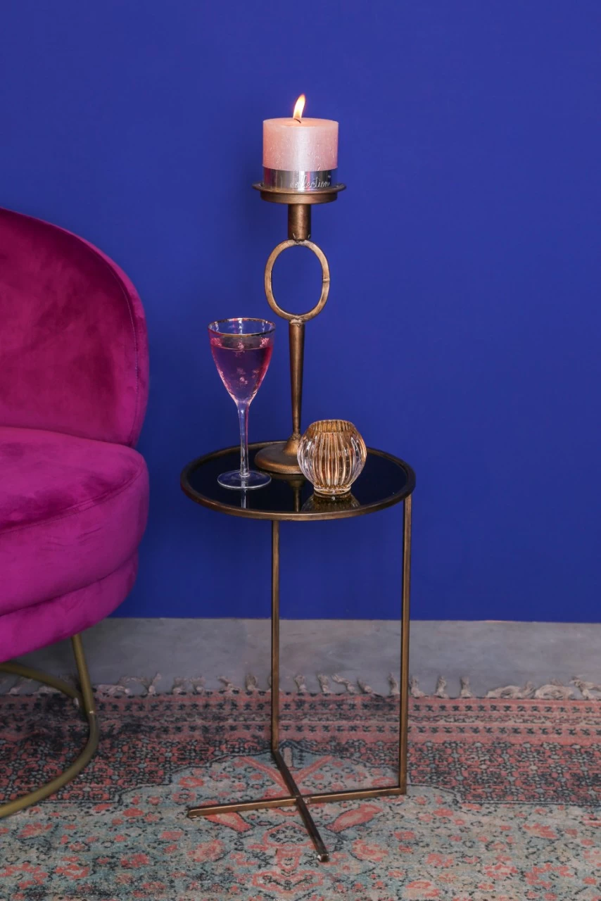 Livingruhm Beistelltisch Rolf Schwarz Kupfer 3 Livingruhm Beistelltisch Rolf Schwarz Kupfer