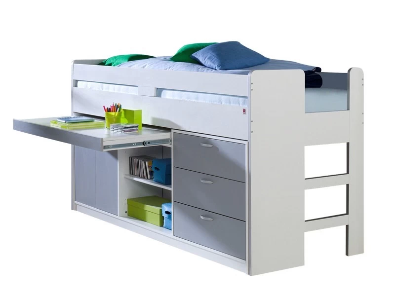 Relita Hochbett Bonny 90 X 200 Cm Silber Funktionsbett Inkl. Rollrost 5 Relita Hochbett Bonny 90 X 200 Cm Silber Funktionsbett Inkl. Rollrost – Bild 3