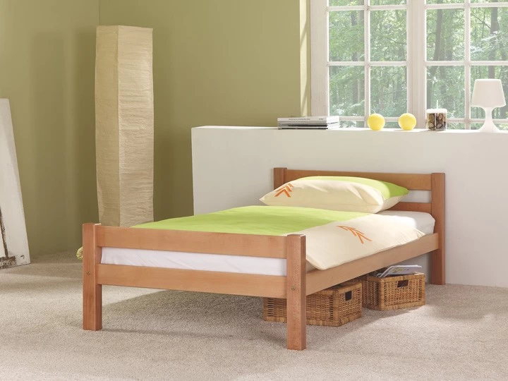 Relita Bett Helga 90 X 200 Cm Einzelbett Buche Massiv Natur Inkl. Rollrost 4 Relita Bett Helga 90 X 200 Cm Einzelbett Buche Massiv Natur Inkl. Rollrost – Bild 2