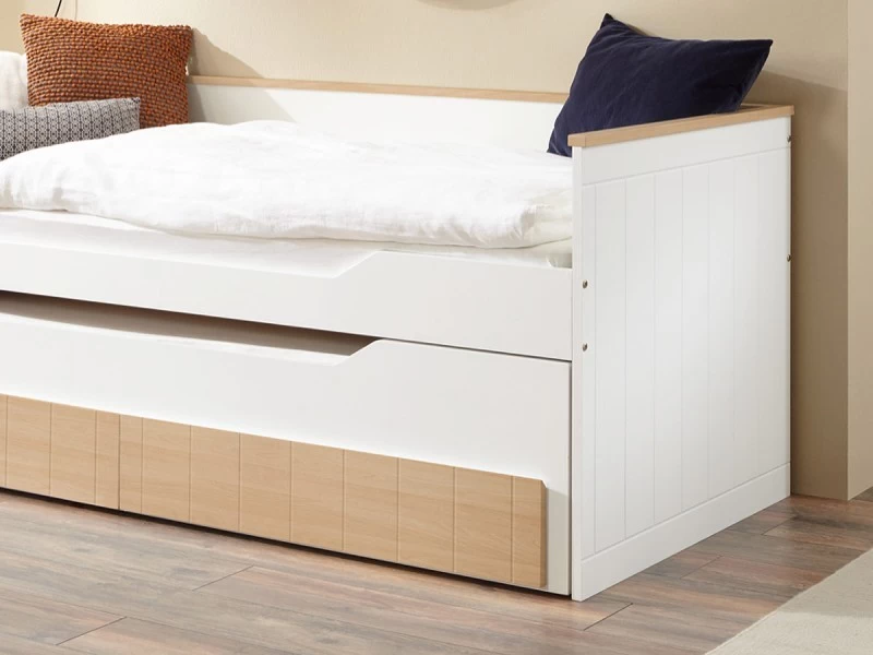 Relita Funktionsbett Ronny 90 X 200 Cm 2 Liegeflächen Bettkasten 2 Schubladen Bicolor Buche 7 Relita Funktionsbett Ronny 90 X 200 Cm 2 Liegeflächen Bettkasten 2 Schubladen Bicolor Buche – Bild 5