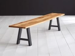 Bodahl Halo Sitzbank Eiche Massiv & Eisen Antik Schwarz