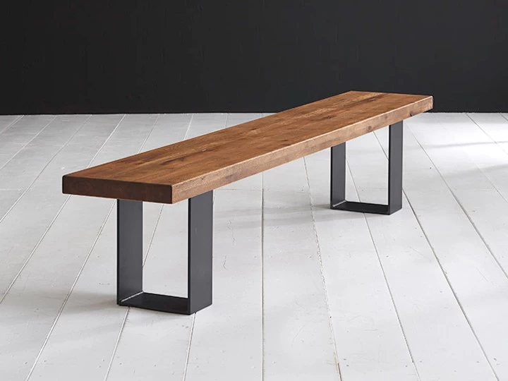 Bodahl Houston Sitzbank Eiche Massiv & Eisen 4 Bodahl Houston Sitzbank Eiche Massiv & Eisen – Bild 2