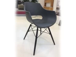 Bodahl Stuhl Jazz 4er-Set Schalenstuhl Anthrazit