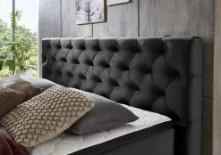 Relita Boxspringbett Lancy 180 X 200 Cm Anthrazit Topper + Bettkasten -Paulmann Store boxspringbett lancy von relita 180x200 cm anthrazit mit topper 12253 fwnB 1280x1280