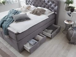Relita Boxspringbett Laura 180 X 200 Cm Grau Mit Topper + Schubladen 10 Relita Boxspringbett Laura 180 X 200 Cm Grau Mit Topper + Schubladen -Paulmann Store boxspringbett laura 180x200 cm grau mit topper schubladen 12255 Isk7 1280x1280