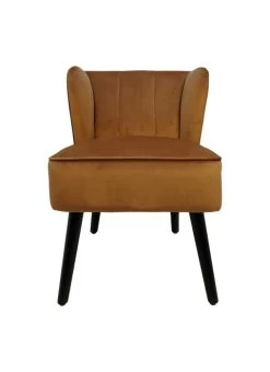 Henk Schram Cocktailsessel Estelle Samt Gold