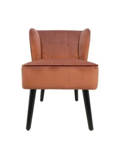 Cocktailsessel Estelle Samt Kupferbraun