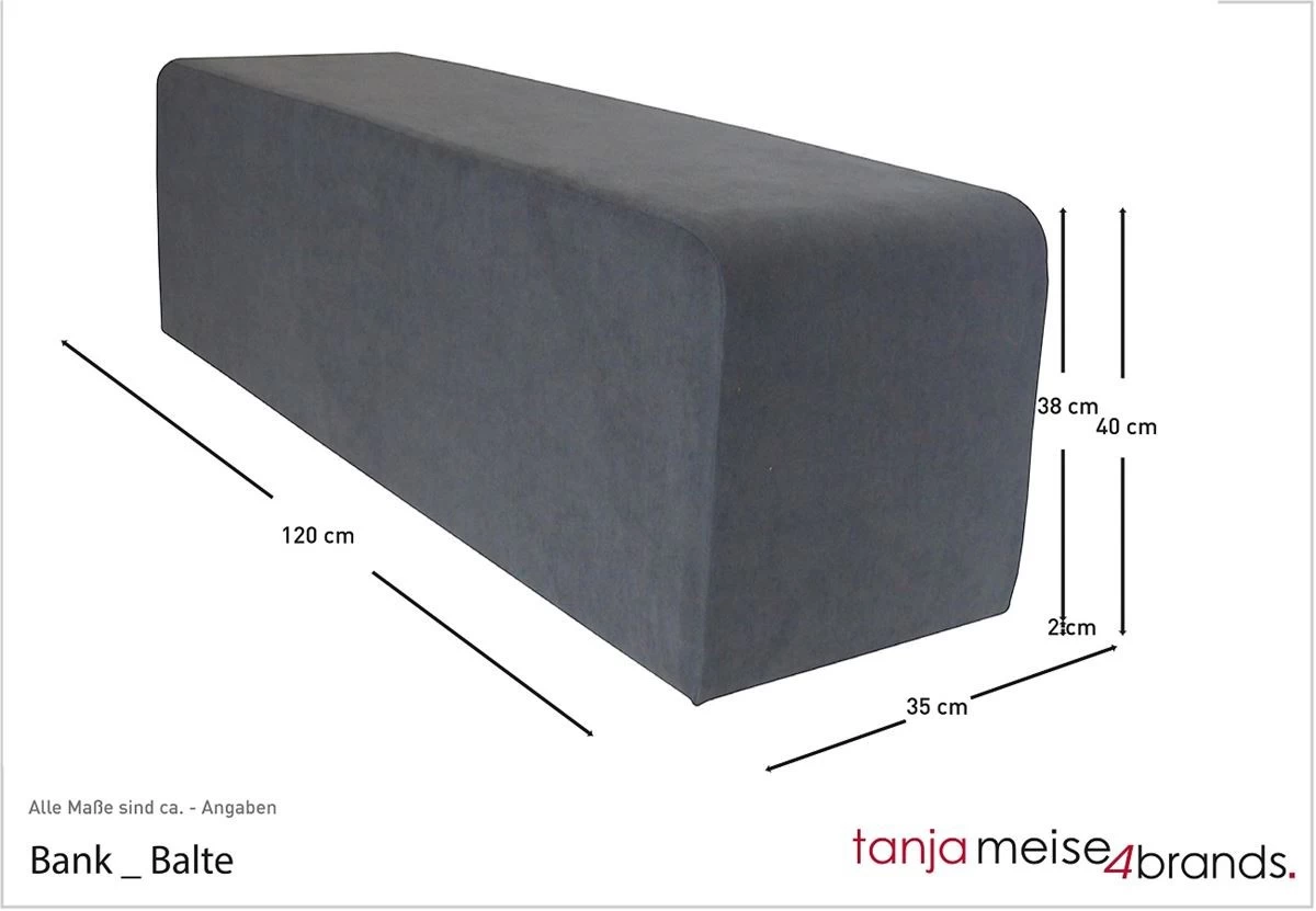Design Bank Balte Hellgrau 6 Design Bank Balte Hellgrau – Bild 4