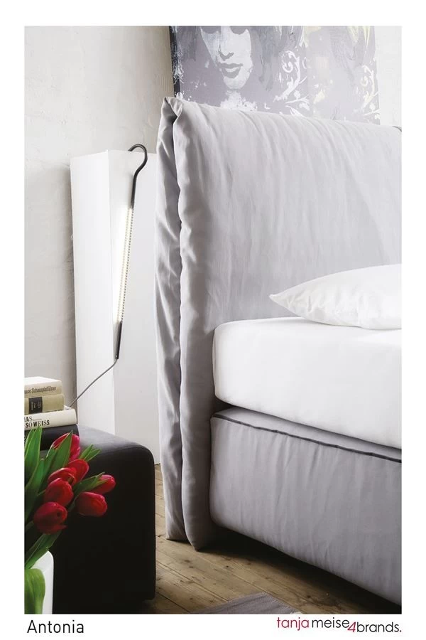 Design Boxspringbett Antonia 180x200 Cm Hellgrau Anthrazit 4 Design Boxspringbett Antonia 180x200 Cm Hellgrau Anthrazit – Bild 2