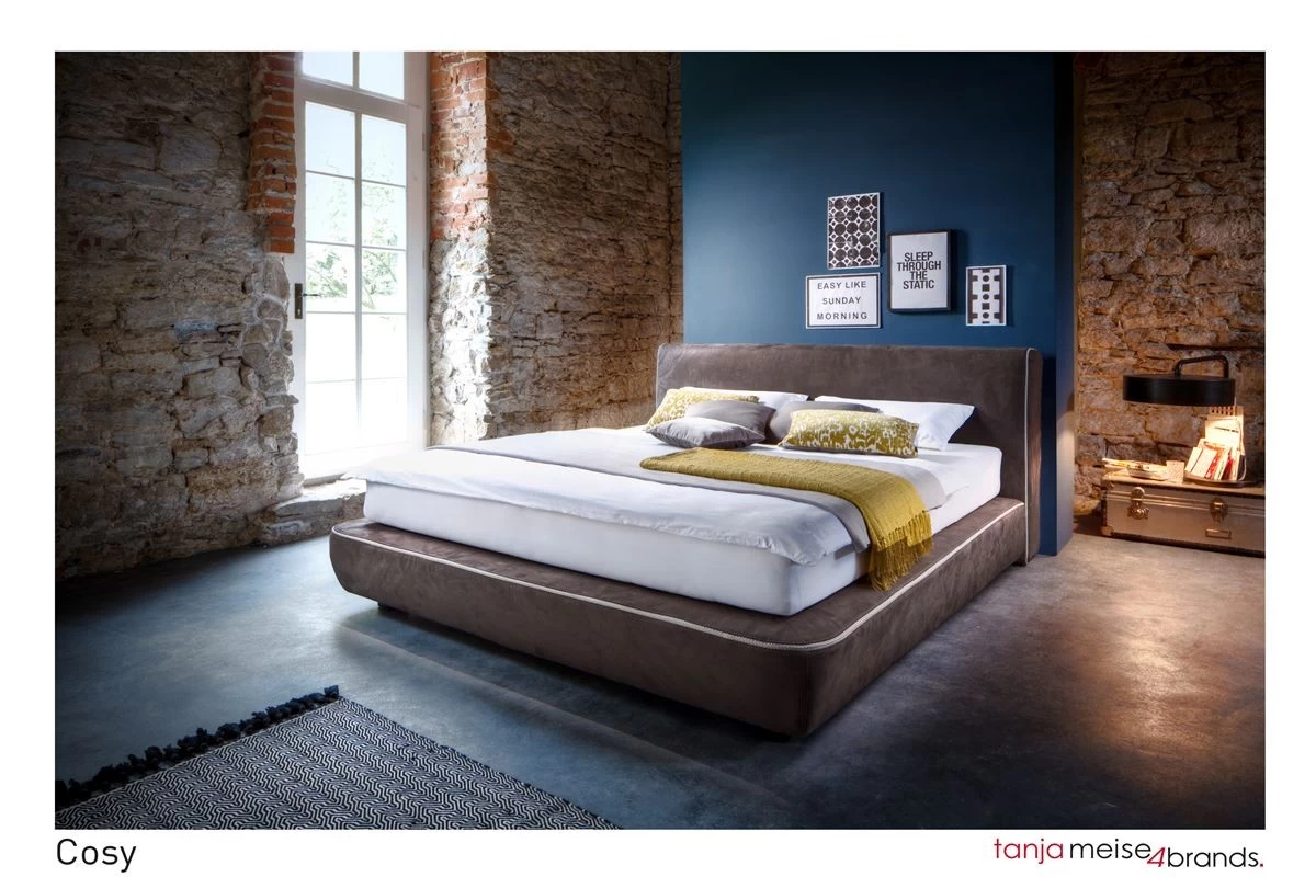 Design Boxspringbett Cosy 180x200 Cm Kunstleder Braun 3 Design Boxspringbett Cosy 180x200 Cm Kunstleder Braun