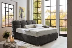 Design Boxspringbett Erin 180x200 Cm Anthrazit