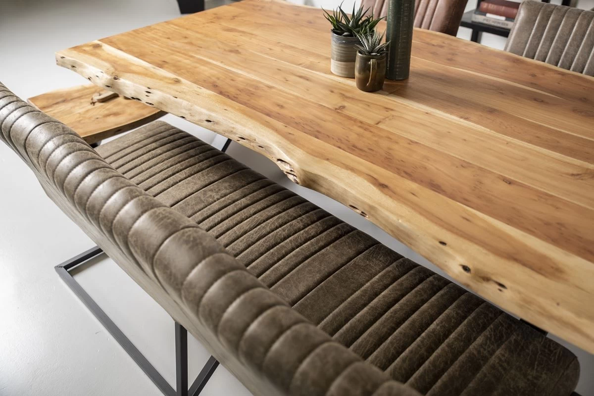 Henk Schram Design Esstisch SoHo Akazie Massiv Geölt Mit Baumkante 240 X 100 Cm 4 Henk Schram Design Esstisch SoHo Akazie Massiv Geölt Mit Baumkante 240 X 100 Cm – Bild 2