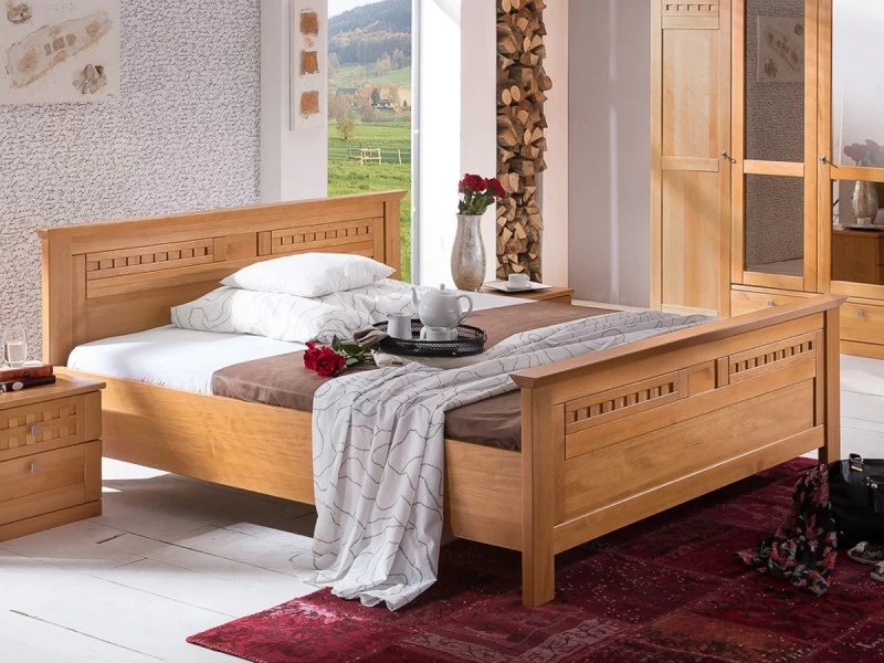 Livingruhm Doppelbett Romantica Pinie Massivholz Honig Im Landhausstil 160/180/200x200cm 3 Livingruhm Doppelbett Romantica Pinie Massivholz Honig Im Landhausstil 160/180/200x200cm