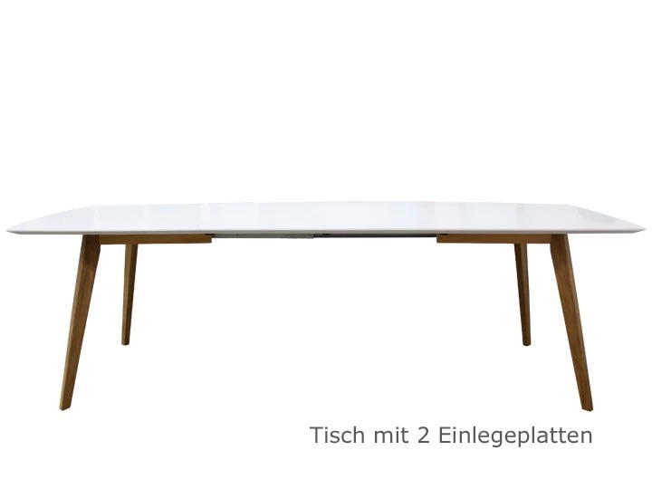 Livingruhm Esstisch Bess Ausziehbar Eiche & Weiß 160/205/250 X 95 Cm 8 Livingruhm Esstisch Bess Ausziehbar Eiche & Weiß 160/205/250 X 95 Cm – Bild 6