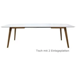 Livingruhm Esstisch Bess Ausziehbar Eiche & Weiß 160/205 X 95 Cm -Paulmann Store esstisch bess ausziehbar eiche weib 160 205x95cm tenzo 1 75 245 1 1Wu8 1280x1280