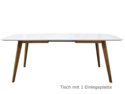 Livingruhm Esstisch Bess Ausziehbar Eiche & Weiß 160/205 X 95 Cm -Paulmann Store esstisch bess ausziehbar eiche weib 160 205x95cm tenzo 1 75 245 1 i9H3 1280x1280
