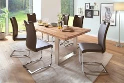 MCA Furniture Castello Esstisch Eiche Massiv 200 X 100 Cm -Paulmann Store esstisch design massivholztisch castello eiche 200x100cm edelstahl 11055 5KBA 1280x1280