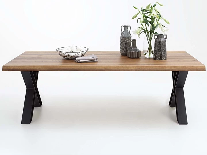 Bodahl Esstisch Nature Eiche Massiv X Gestell 4 Bodahl Esstisch Nature Eiche Massiv X Gestell – Bild 2