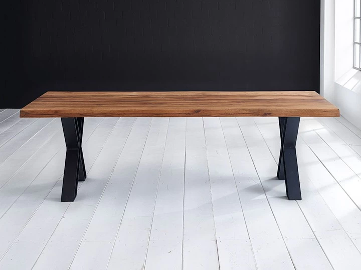 Bodahl Esstisch Innovation Eiche Massivholz X Gestell 10 X 10 Cm 4 Bodahl Esstisch Innovation Eiche Massivholz X Gestell 10 X 10 Cm – Bild 2