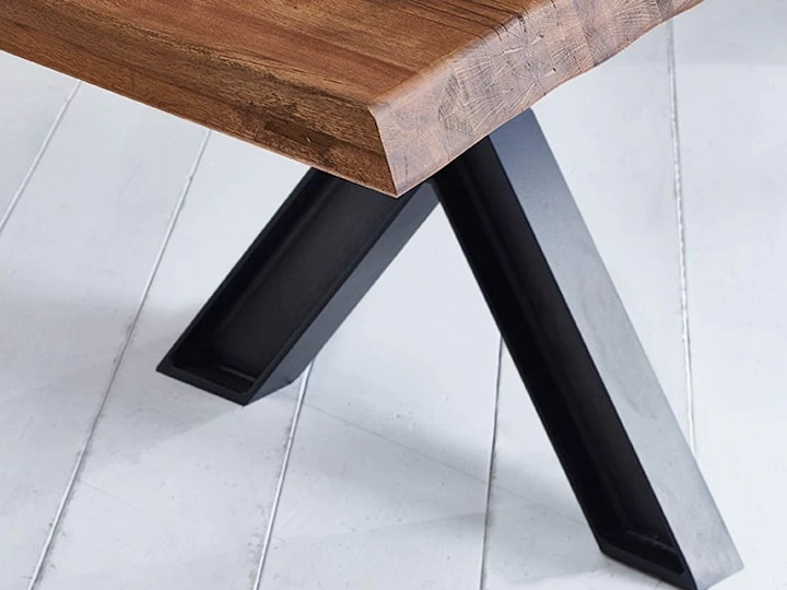 Bodahl Esstisch Innovation Eiche Massivholz X Gestell 10 X 10 Cm 6 Bodahl Esstisch Innovation Eiche Massivholz X Gestell 10 X 10 Cm – Bild 4