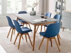 Esstisch Joan Eiche & Grau 180x90cm