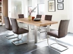 MCA Furniture Castello Esstisch Eiche Massiv 180 X 100 Cm 13 MCA Furniture Castello Esstisch Eiche Massiv 180 X 100 Cm -Paulmann Store esstisch massivholztisch castello eiche 180x100 cm edelstahl 71 110 BfVD 1280x1280