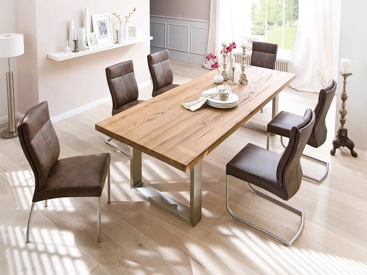 MCA Furniture Castello Esstisch Eiche Massiv 180 X 100 Cm 5 MCA Furniture Castello Esstisch Eiche Massiv 180 X 100 Cm – Bild 3