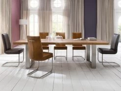 MCA Furniture Castello Esstisch Eiche Massiv 180 X 100 Cm 21 MCA Furniture Castello Esstisch Eiche Massiv 180 X 100 Cm -Paulmann Store esstisch massivholztisch castello eiche 180x100 cm edelstahl 71 110 hmmm 1280x1280