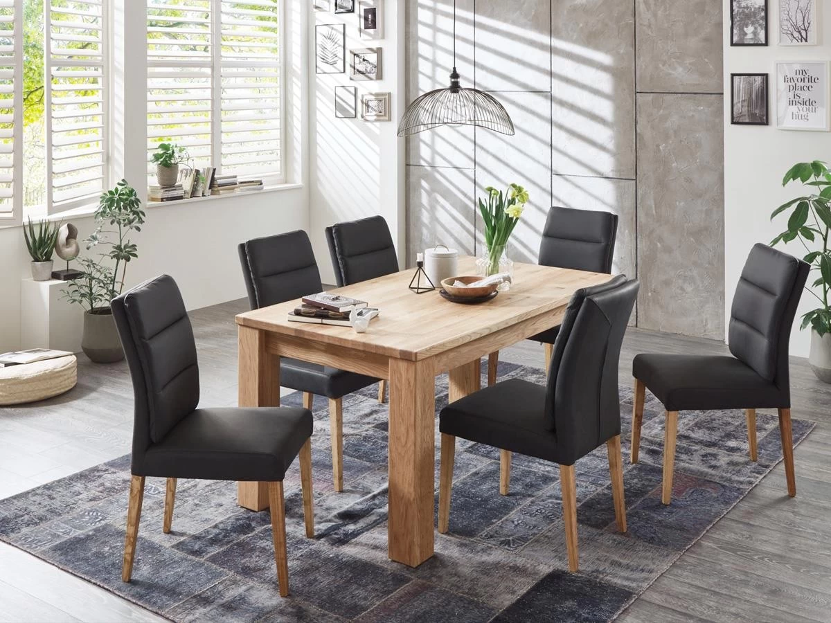 Relita Esstisch Rolf Wildeiche Massiv Geölt 160 X 90 Cm Ausziehbar 6 Relita Esstisch Rolf Wildeiche Massiv Geölt 160 X 90 Cm Ausziehbar – Bild 4