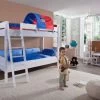 Relita Etagenbett Stefan 90 X 200 Cm Kinderbett Mit Rollrost Buche Massiv Weiß