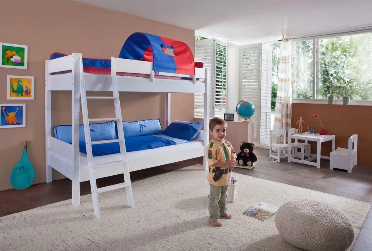 Relita Etagenbett Stefan 90 X 200 Cm Kinderbett Mit Rollrost Buche Massiv Weiß 3 Relita Etagenbett Stefan 90 X 200 Cm Kinderbett Mit Rollrost Buche Massiv Weiß