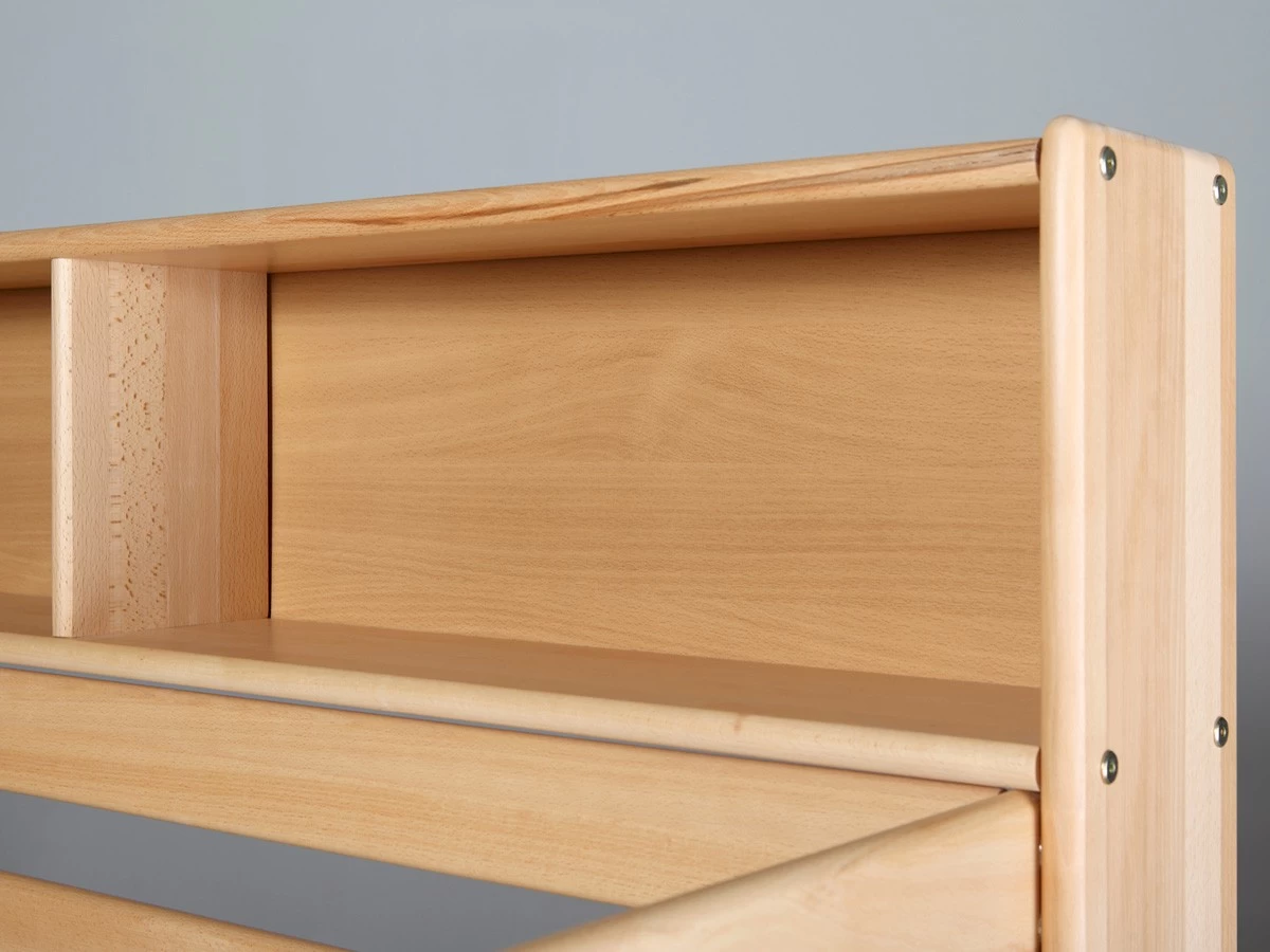 Relita Etagenbett Jan 90 X 200 Cm Buche Massiv Mit Regal + Rollrost Weiß 9 Relita Etagenbett Jan 90 X 200 Cm Buche Massiv Mit Regal + Rollrost Weiß – Bild 7