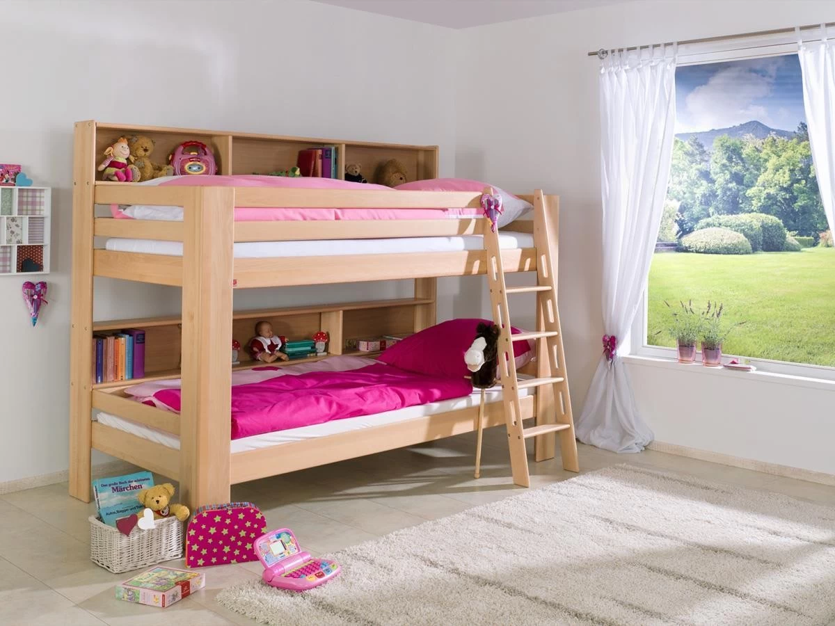 Relita Etagenbett Jan 90 X 200 Cm Buche Massiv Mit Regal + Rollrost Weiß 8 Relita Etagenbett Jan 90 X 200 Cm Buche Massiv Mit Regal + Rollrost Weiß – Bild 6