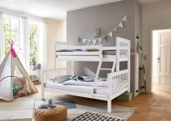 Relita Etagenbett Kick 90/140 X 200 Cm Buche Massiv Weiß