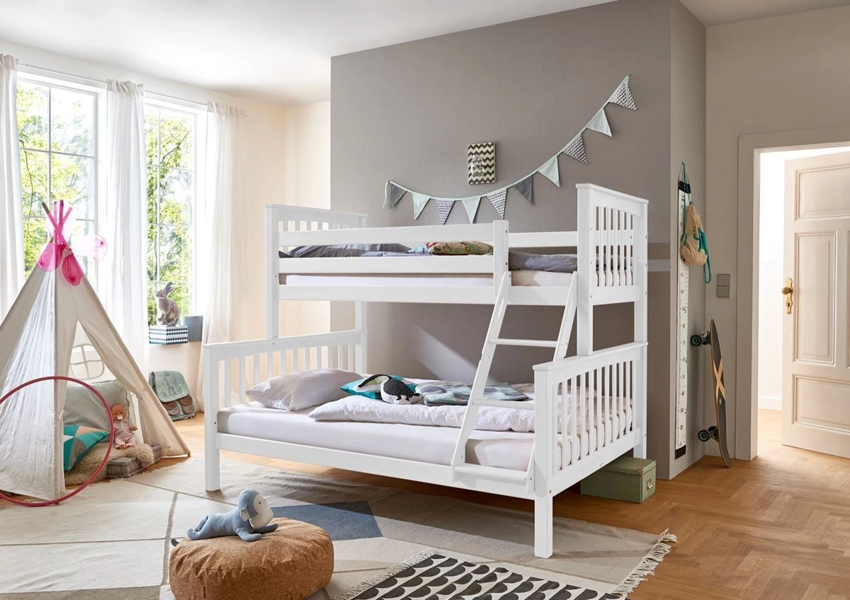 Relita Etagenbett Kick 90/140 X 200 Cm Buche Massiv Weiß 3 Relita Etagenbett Kick 90/140 X 200 Cm Buche Massiv Weiß