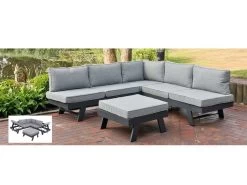 Livingruhm Donau Gartenlounge Alu Anthrazit 3-teilig