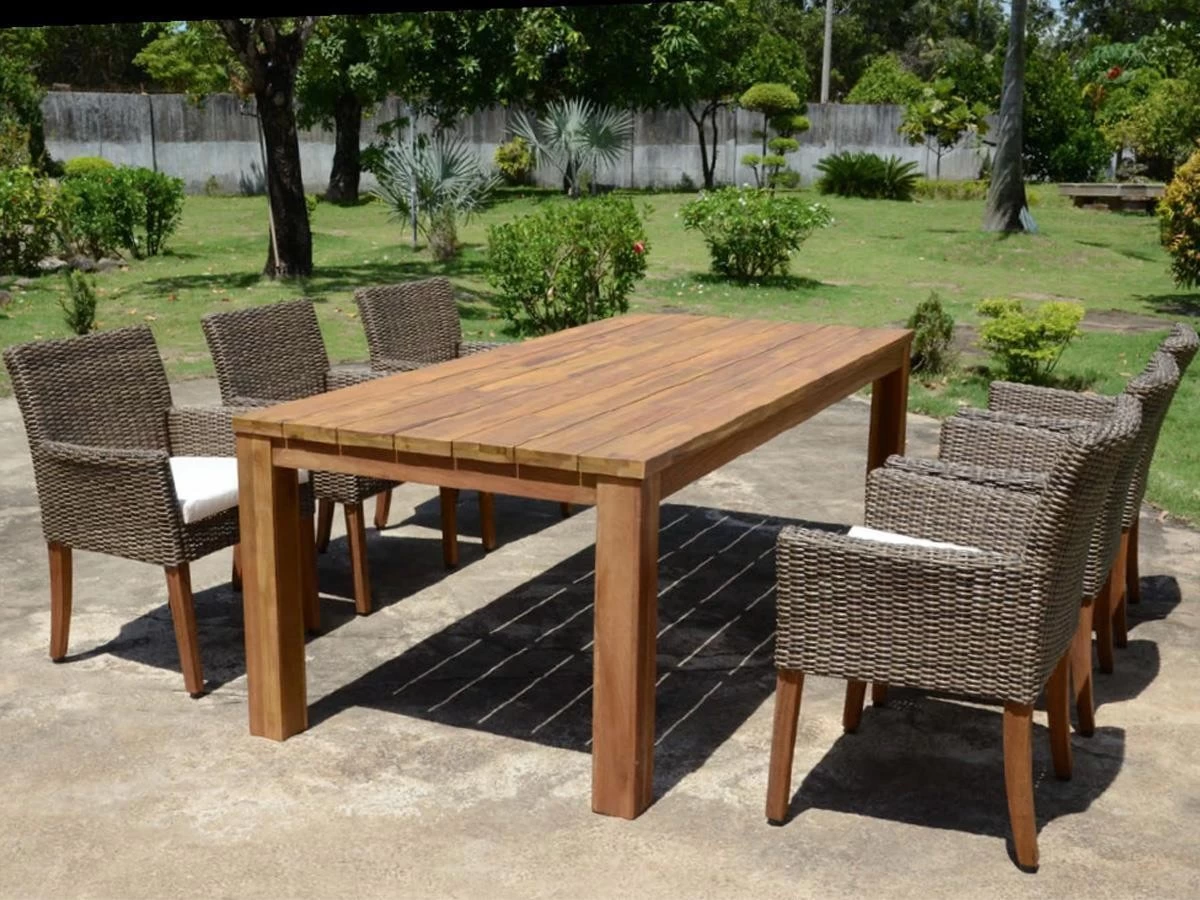 Livingruhm Gartenstuhl Mangium 2er-Set Kunststoffgeflecht Akazie 4 Livingruhm Gartenstuhl Mangium 2er-Set Kunststoffgeflecht Akazie – Bild 2