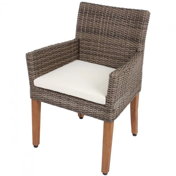 Livingruhm Gartenstuhl Mangium 2er-Set Kunststoffgeflecht Akazie 3 Livingruhm Gartenstuhl Mangium 2er-Set Kunststoffgeflecht Akazie