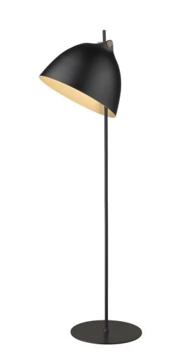 Halo Design Arhus Schwarz Wood Ø40 Stehlampe
