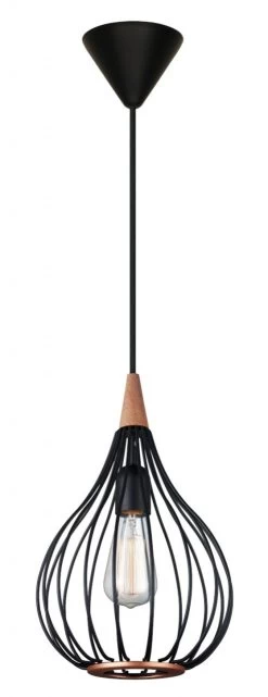 Halo Design Pedelleuchte Drops Black Ø23 Cm